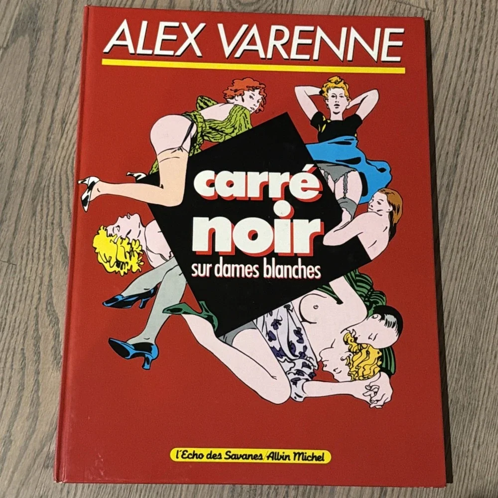 Black Squares on White Pieces  (Carré‎ Noir) Varenne Vtg 1984 French 1st Ed Rare